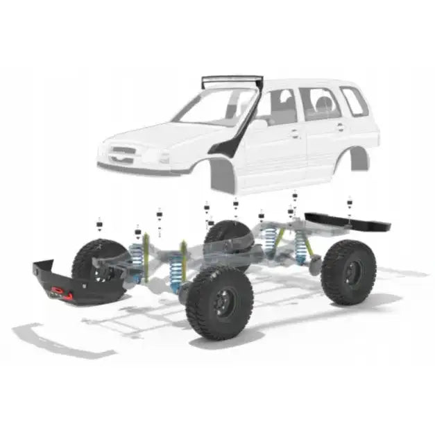 Hevesett Karosseri 2’’ - Suzuki Grand Vitara + 5cm 88-05