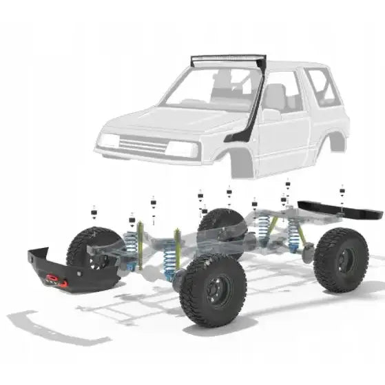 Hevesett Karosseri 2’’ - Suzuki Vitara + 5cm 4x4 88-05