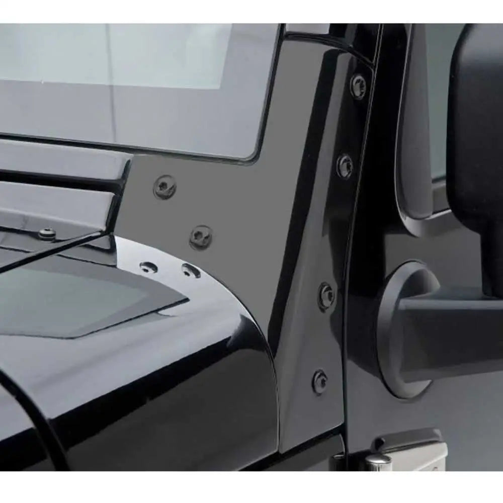 Hjørnevindus Stålsvart Skjermbeskytter - Jeep Wrangler Jk 4 d 07-18