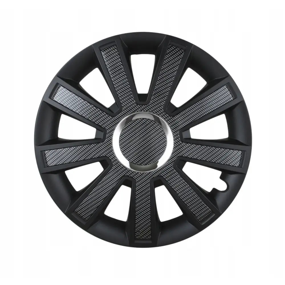 Hjulkapselsett Flash 15’’ Svart-carbon