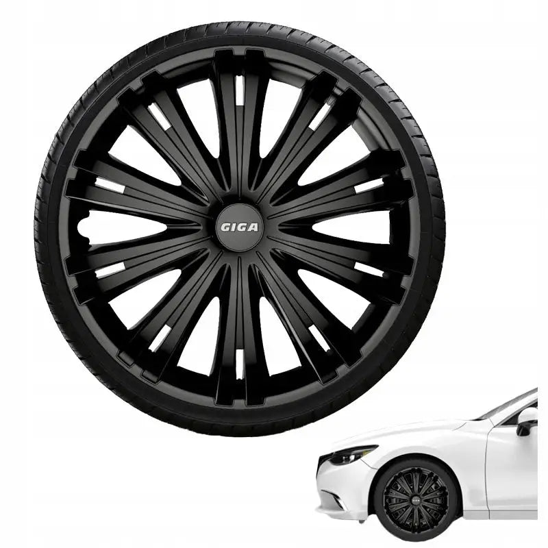Hjulkapsler 16’’ Giga Black Sorte