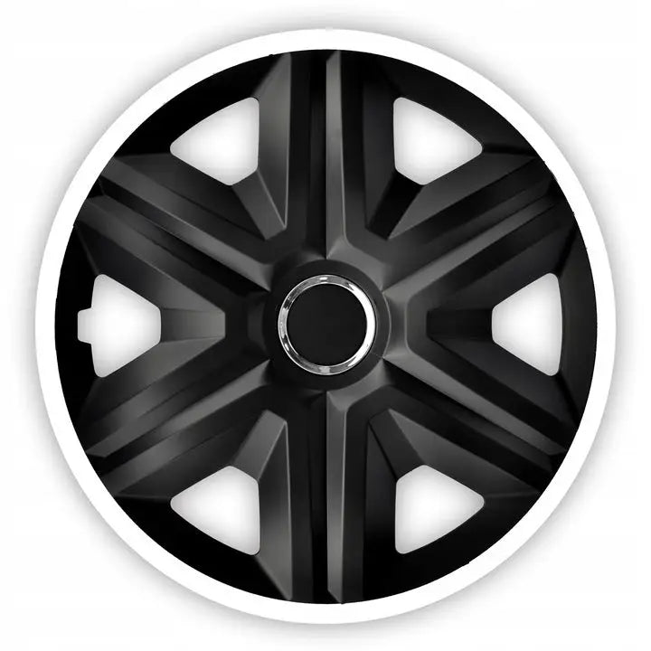 Hjulkapsler Fast Lux Hvite 14’’ Sett med 4stk