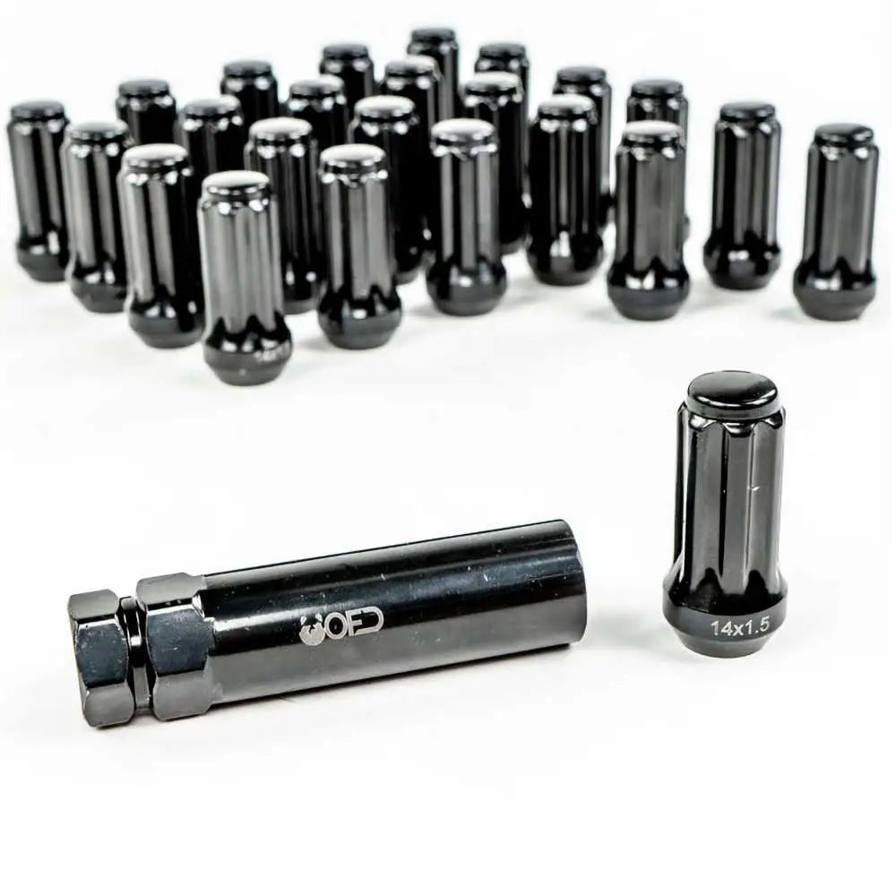 Hjulmuttersett for Toyota Tundra 07-14 M14x1,5 Lang - Sikkerhetsmutre