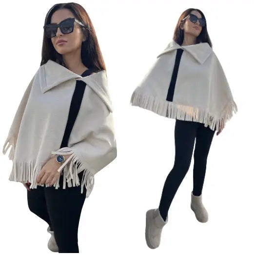 Høst Poncho for Kvinner Perfekt for Høst Vinter Oversize