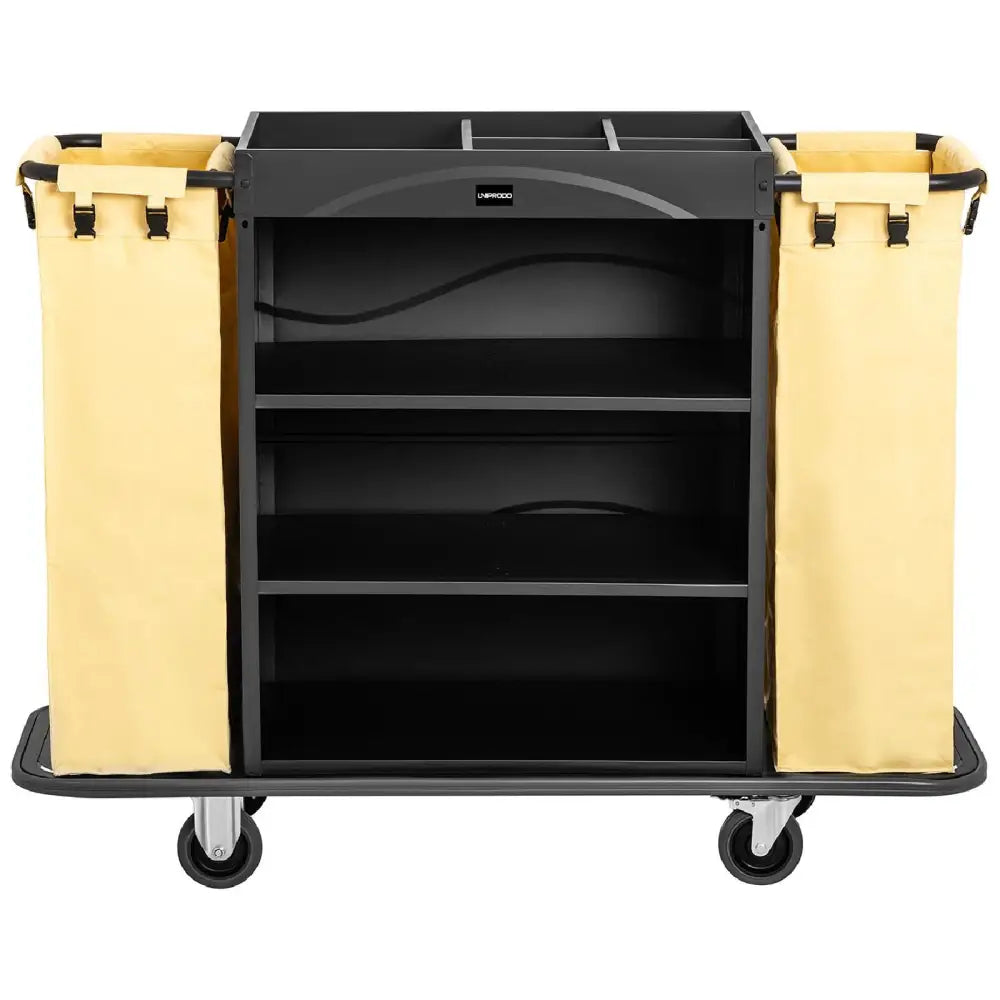 Hotellrengjøring Servicevogn med 2 Poser 3 Hyller Opptil 150 Kg