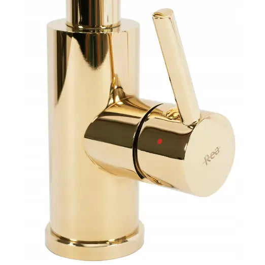 Høy Kjøkkenkran Fresh Gold Gylden - Rea