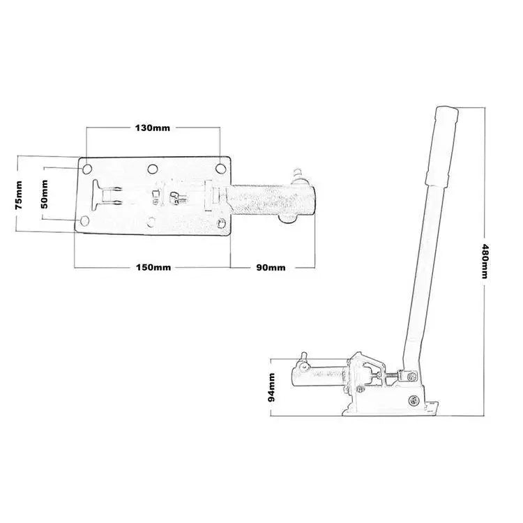 Hydraulisk Håndbrekk Universal Zero One