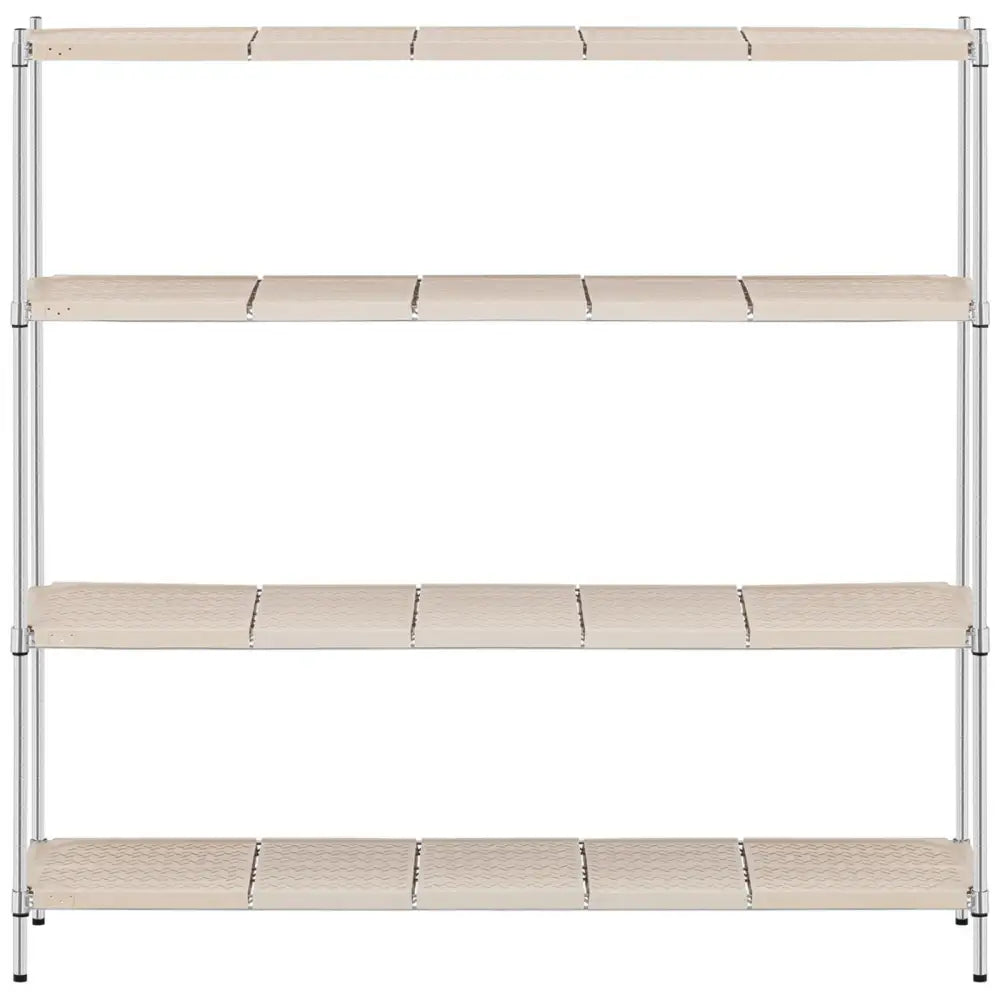 Hyller i Metall Lagringsenhet 4 Hylleåpninger m / Innlegg Opptil 600 Kg 180x45x180 Cm