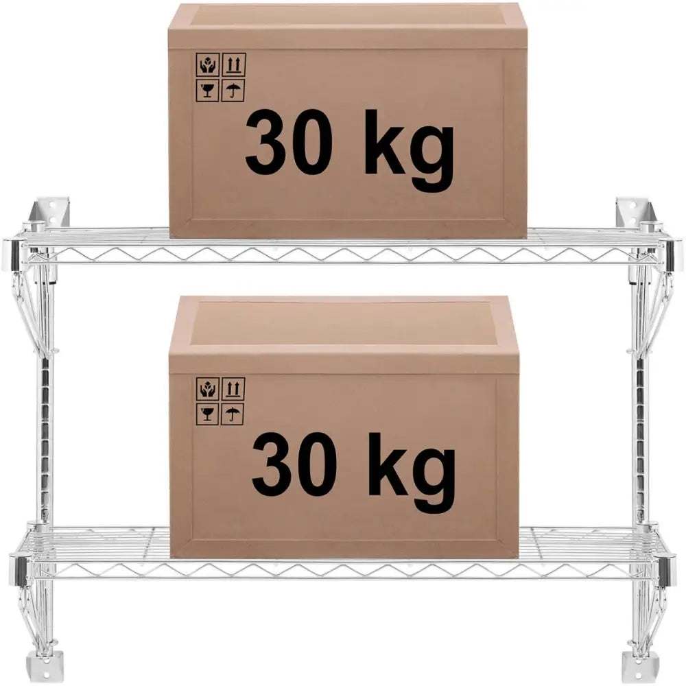 Hyller i Metall til Veggdobbel Opptil 60 Kg 90 x 35 x 60 Cm