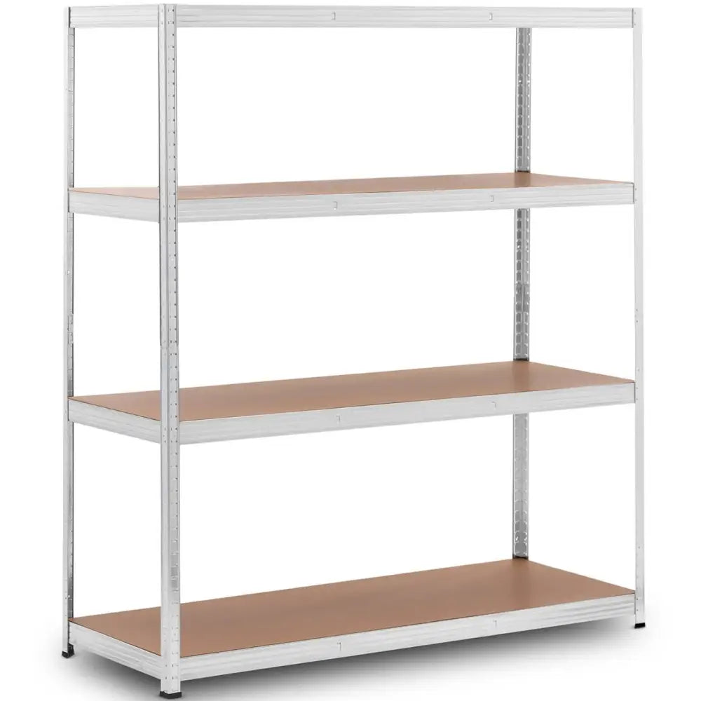 Hyllestativ Metall 4 Hyller 600 Kg 160 x 60 x 180 Cm Grå
