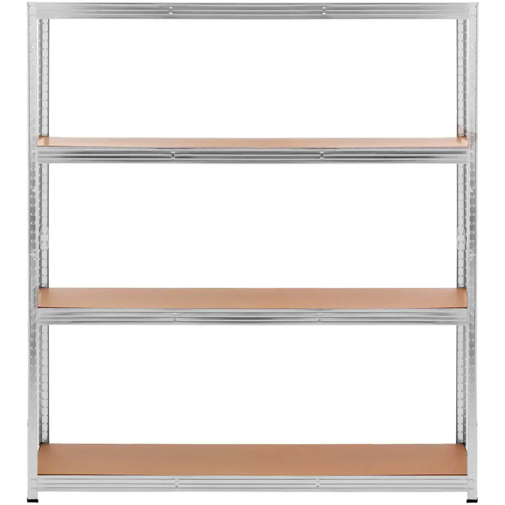 Hyllestativ Metall 4 Hyller 600 Kg 160 x 60 x 180 Cm Grå
