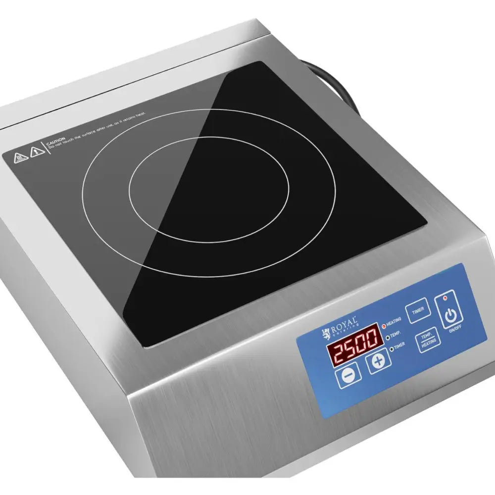 Induksjonskokeplate med 1 Brenner Bærbar Led 3500 w