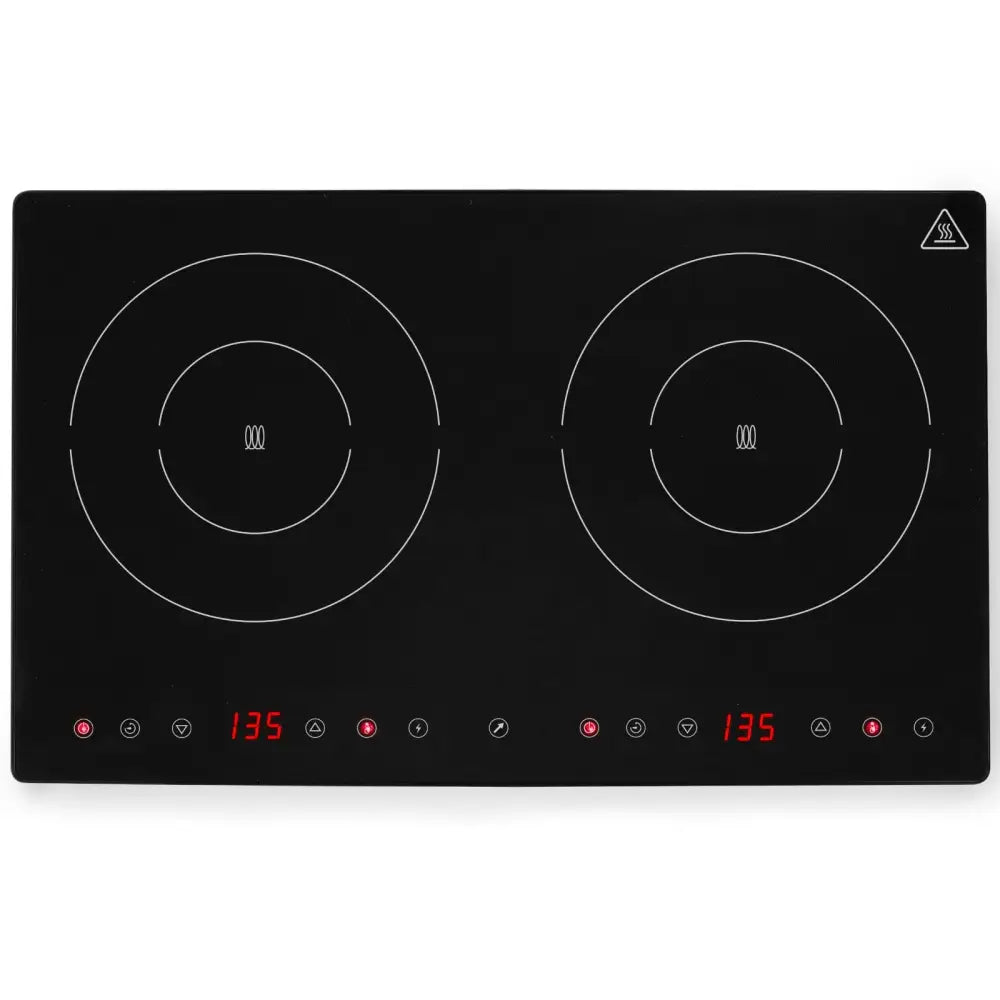 Induksjonskokeplate med Berøringspanel 2 Varmesoner 22 Cm 3500 w - Hendi 239414