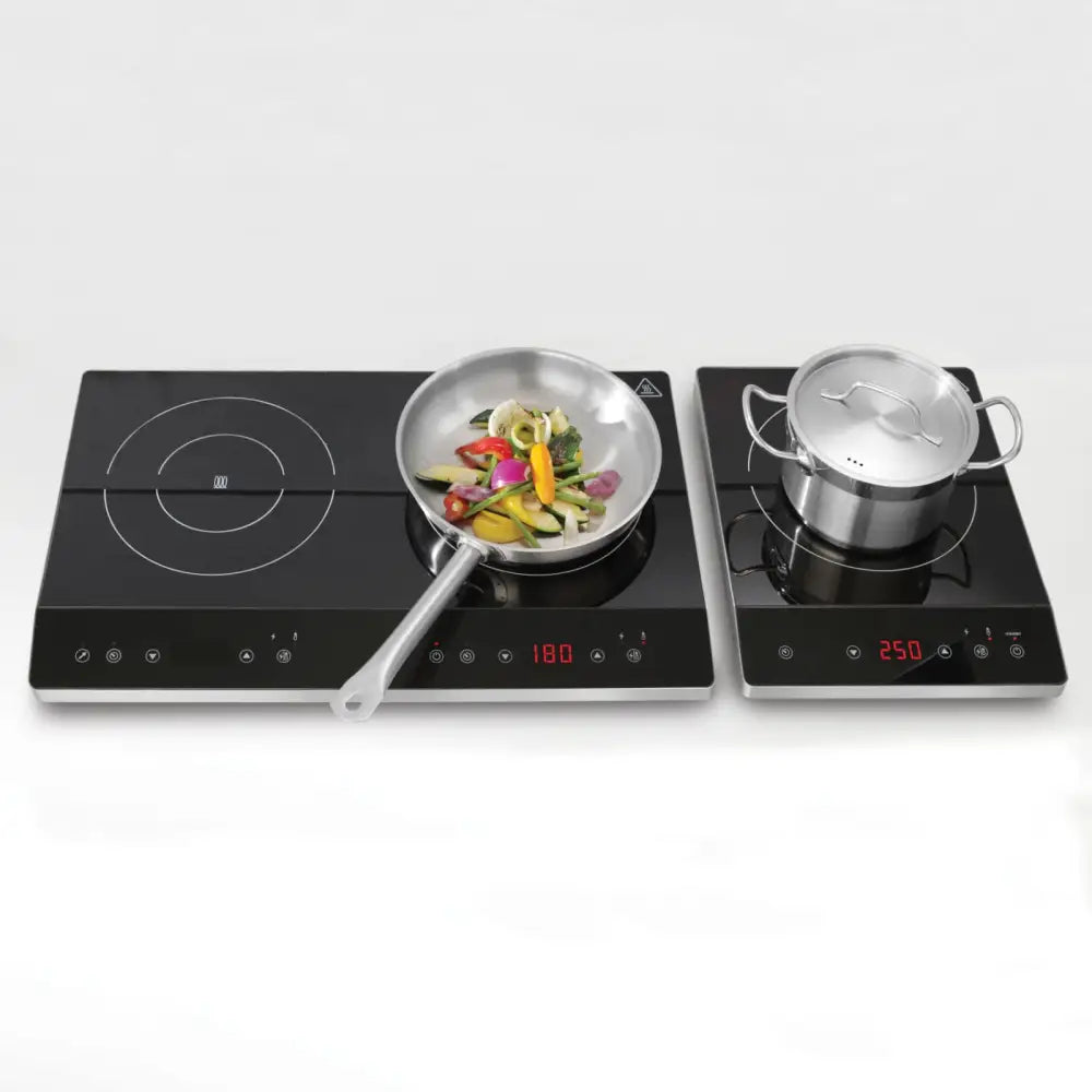 Induksjonstopper Portable 1 Brenner Oblique ø 22 Cm 2000 w 230 v - Hendi 239452