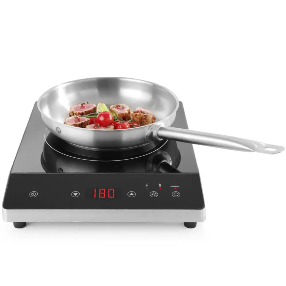 Induksjonstopper Portable 1 Brenner Oblique ø 22 Cm 2000 w 230 v - Hendi 239452