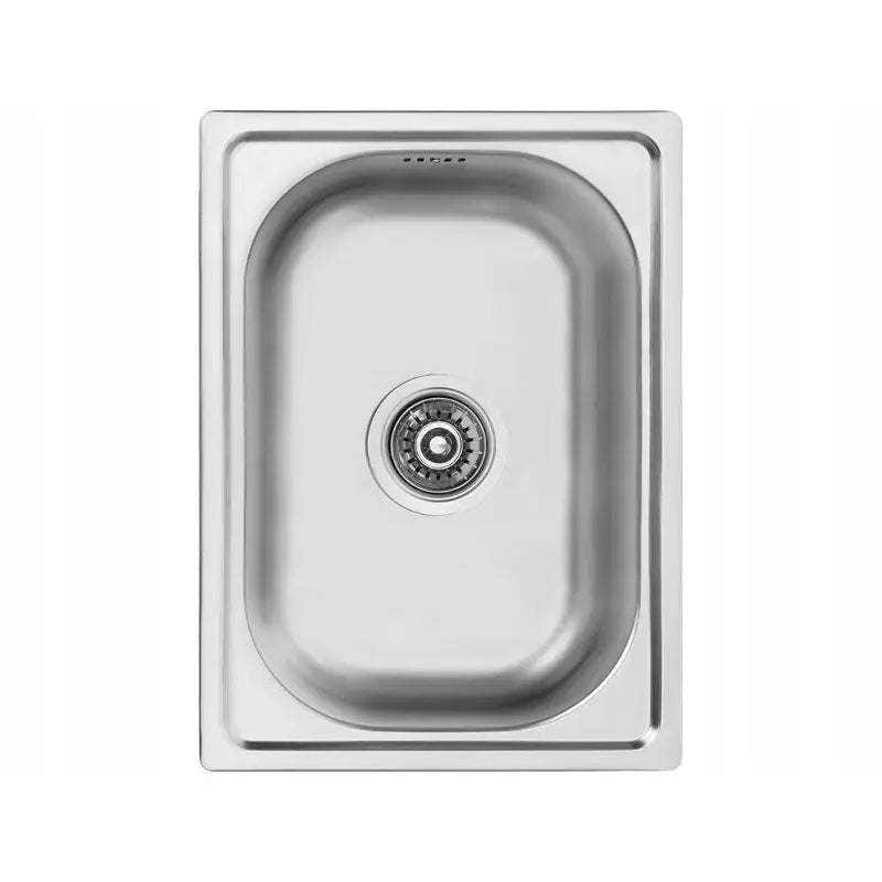 Innfelt Glatt Stål Vask 35x48 Mini + Vannlås