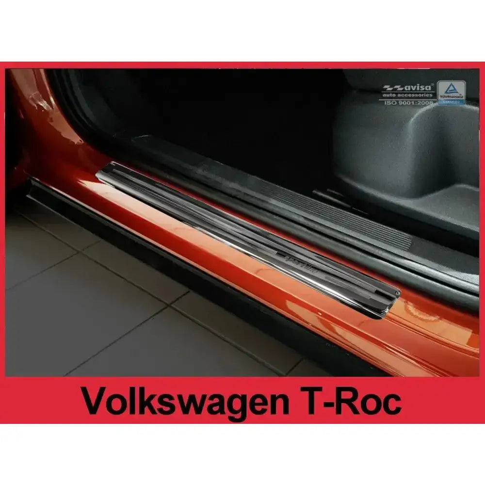 Innstegslister Vw T-roc 17- Stål Svart Speil