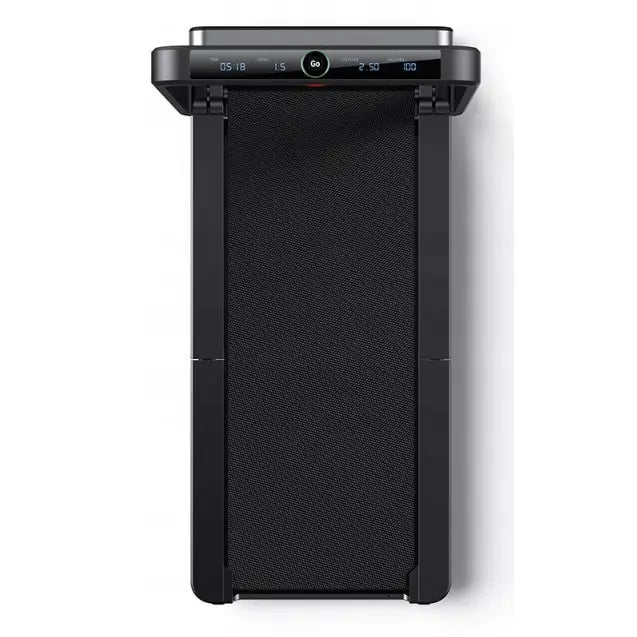 Tredemølle Kingsmith Walkingpad X21, sett ovenfra med digitalt display og slankt, minimalistisk design.