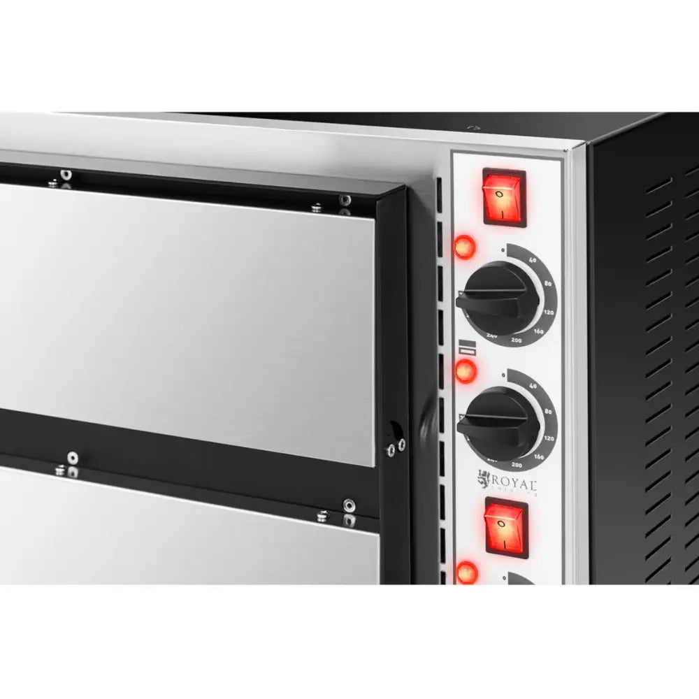 Italiensk Dobbelt Elektrisk Pizzaovn 2 Pizzerias - ø32 Cm