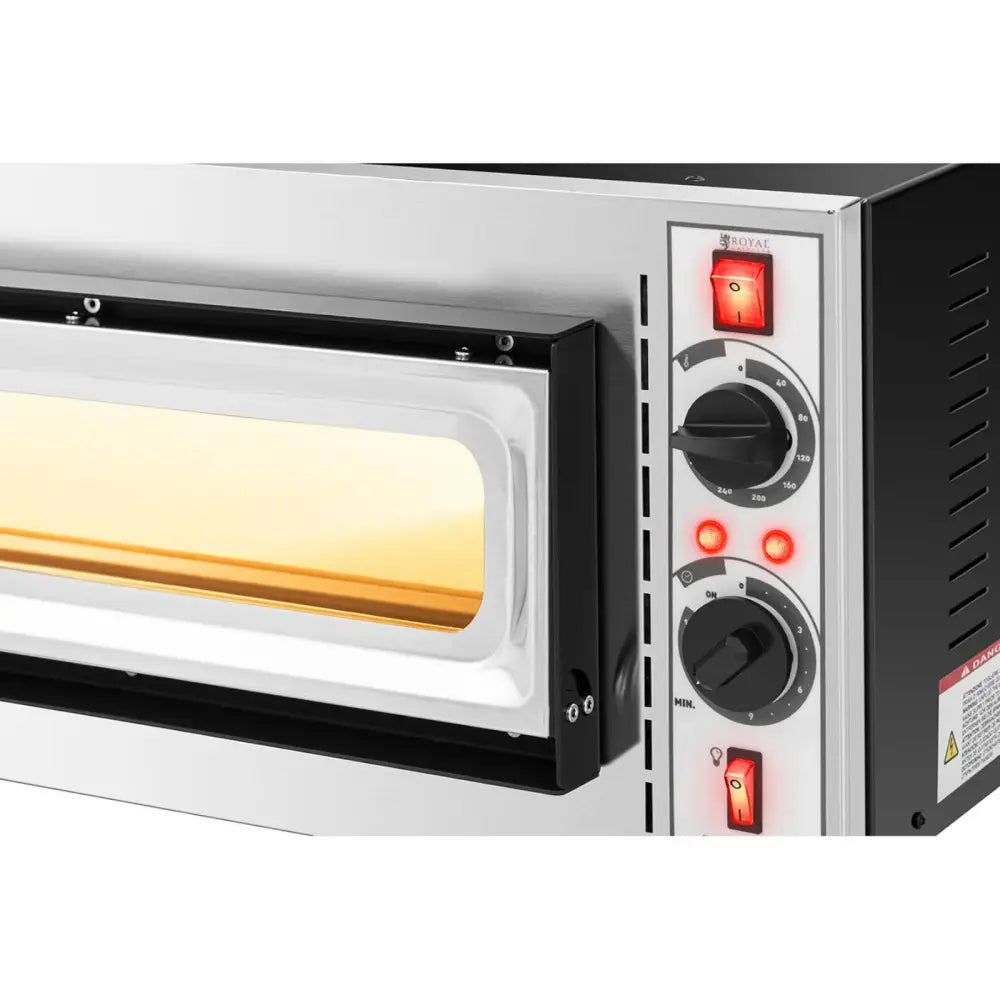 Italiensk Enkeltkammer Pizzaovn M/glassdør 32 Cm 230 v