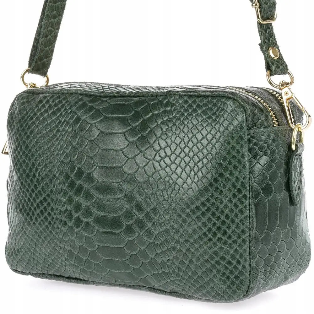 Italiensk Skinnveske for Kvinner ?Croco Beltimore’