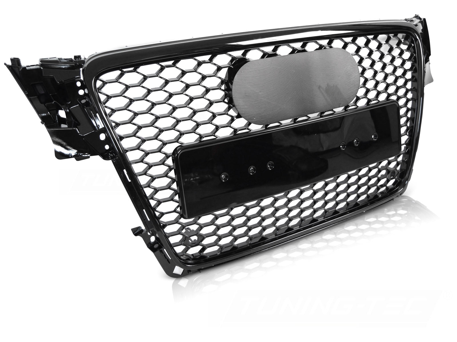 Grill Audi A4/S4 B8 2008–2011, blank svart, PDC – GRAU96