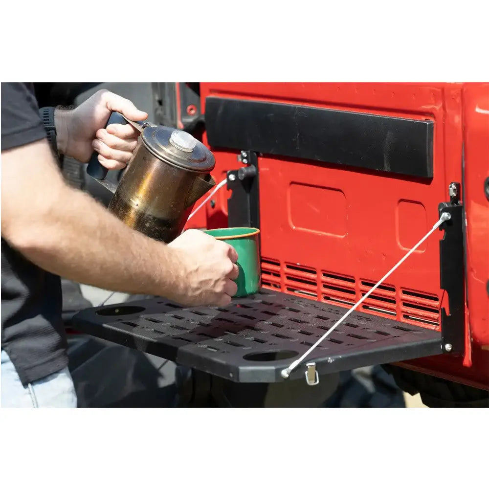 Jeep Wrangler Jk 4 d 07-18 Bagasjedørmontert Utfellbart Bord - Rough Country