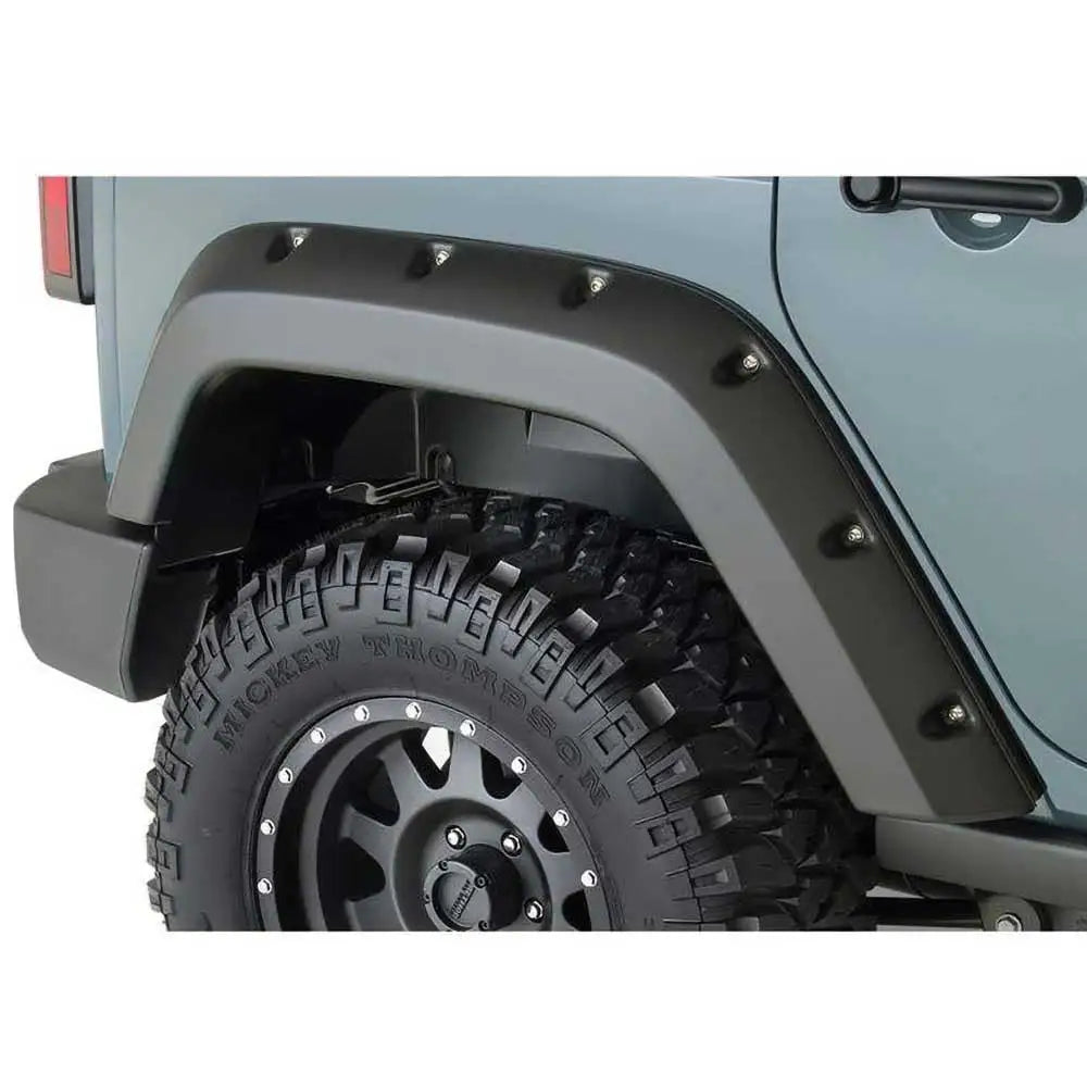 Jeep Wrangler Jk 4 d 07-18 Skjermbreddere med Bushwacker Pocket Style