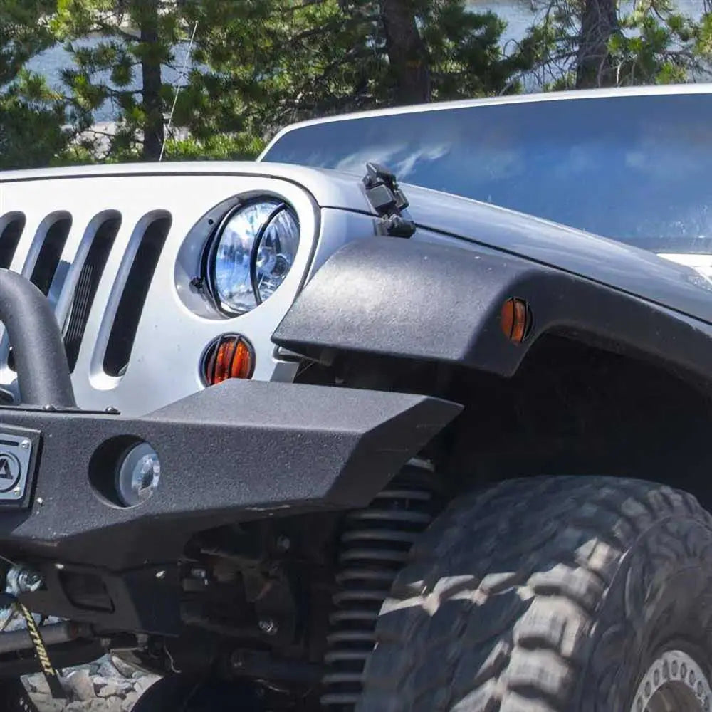 Jeep Wrangler Jk 4 d 07-18 Svarte Siderustbeskyttere - Stål Smittybilt
