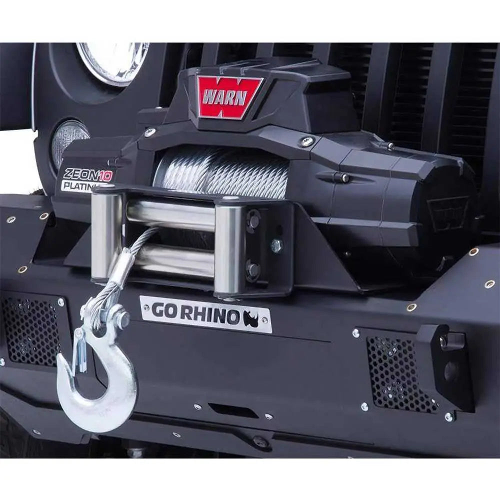 Go Rhino Trailline vinsjplater for Jeep JL 4XE – nærbilde av detaljer
