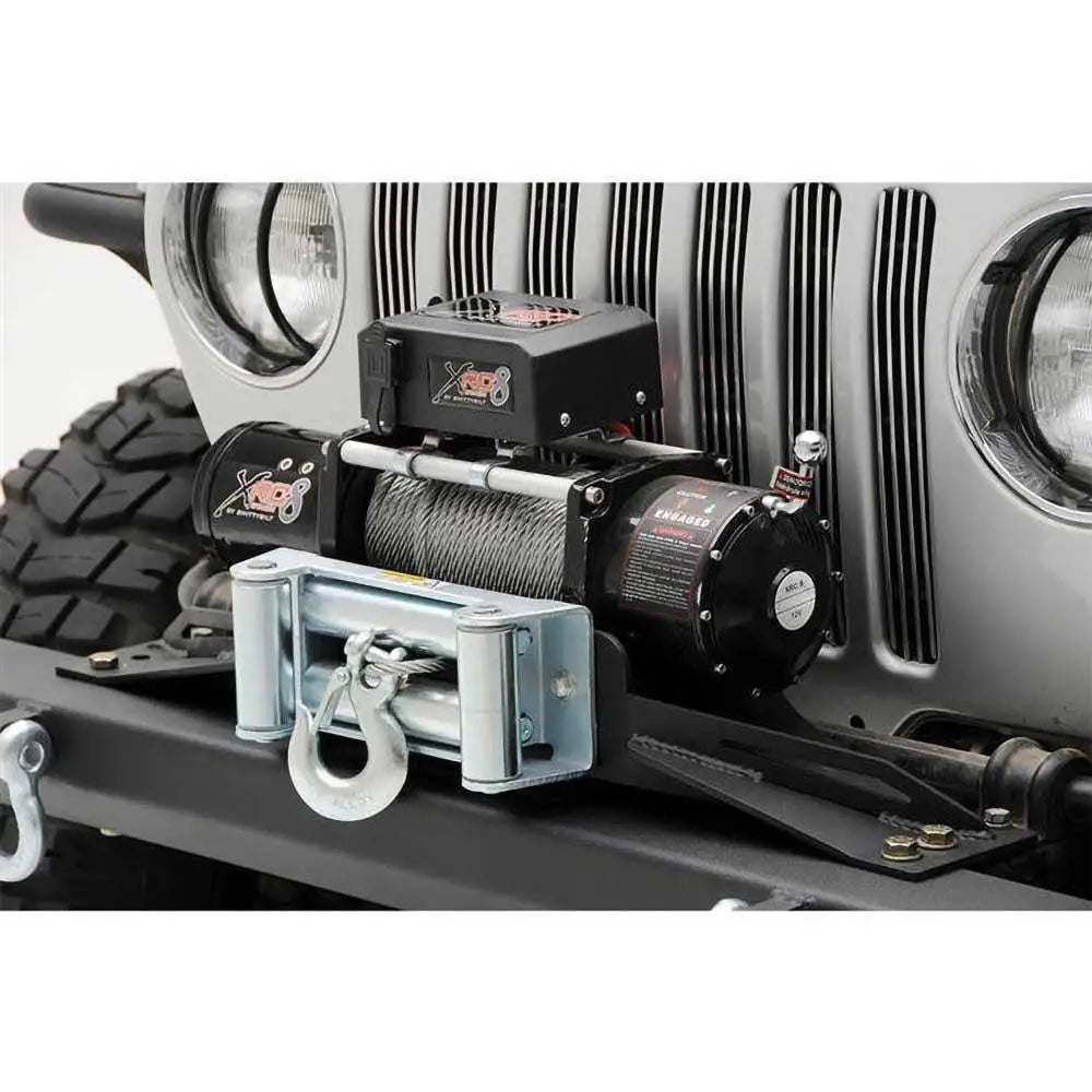 Smittybilt jekkplate med forhøyning for vinsj – Jeep Wrangler LJ – bakside