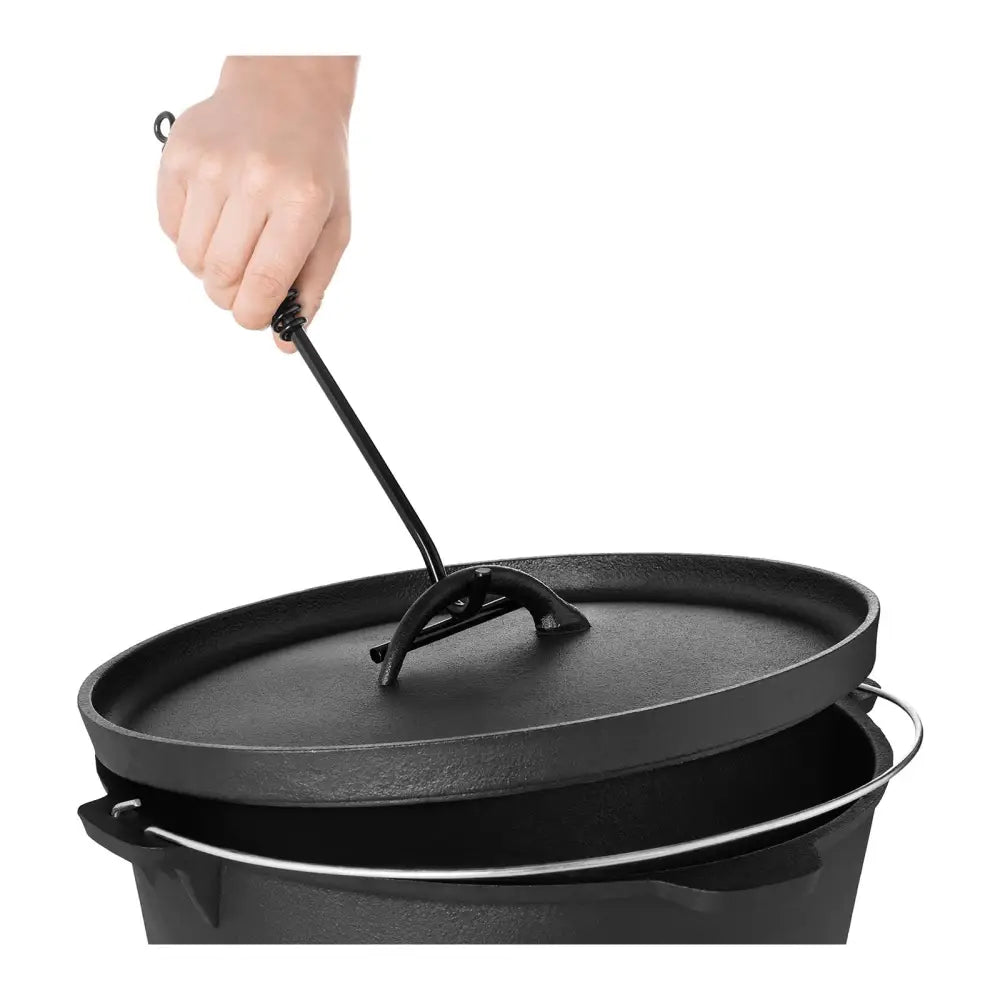 Jernkjele Gryte i Støpejern 37cm ø 10,75l + Ben