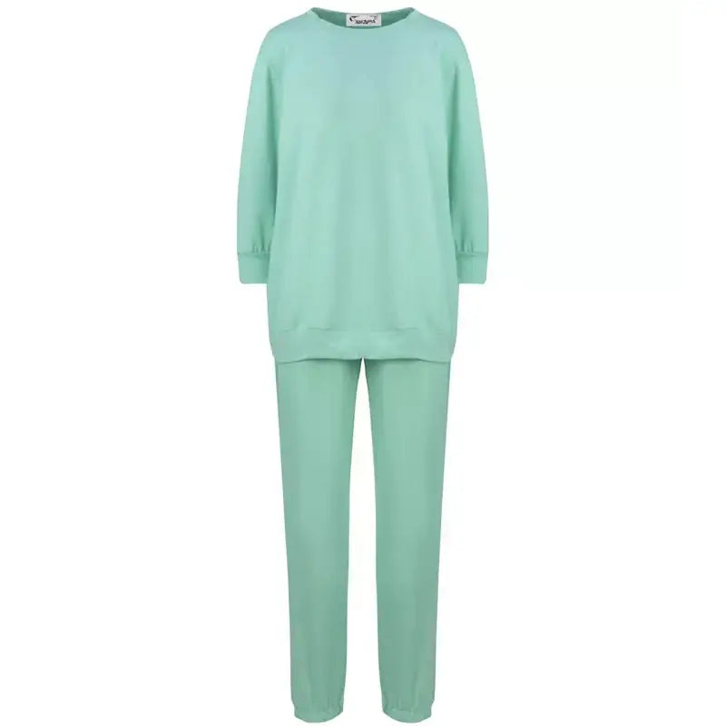Joggedress Bukser og Sweatshirt Ensfarget Sett Mønster