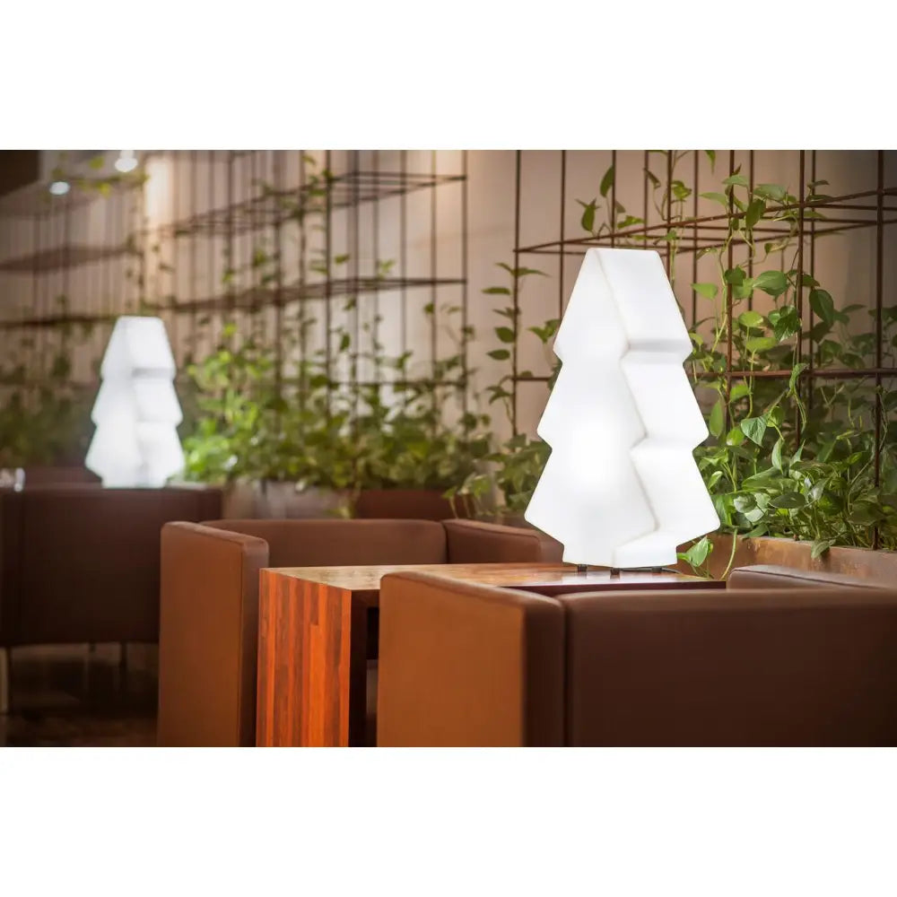 Juletre med Led-belysning s Varmt Lys (hvit Innendørskabel)