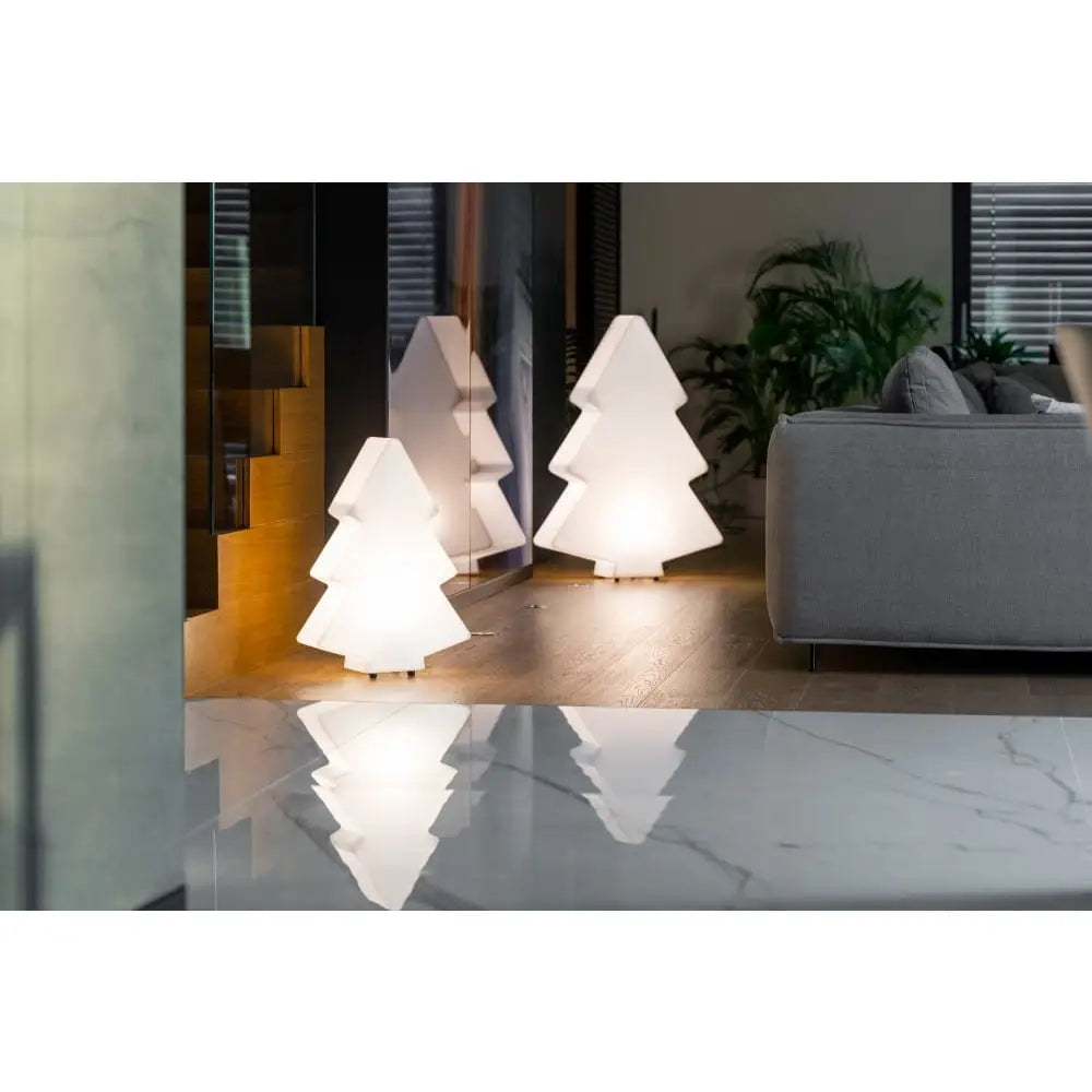 Juletre med Led-belysning s Varmt Lys (hvit Innendørskabel)