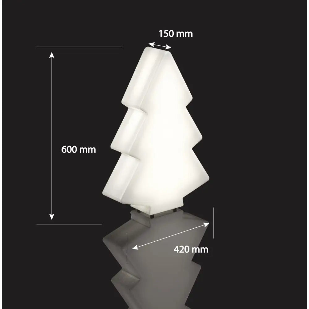Juletre med Led-belysning s Varmt Lys (hvit Innendørskabel)
