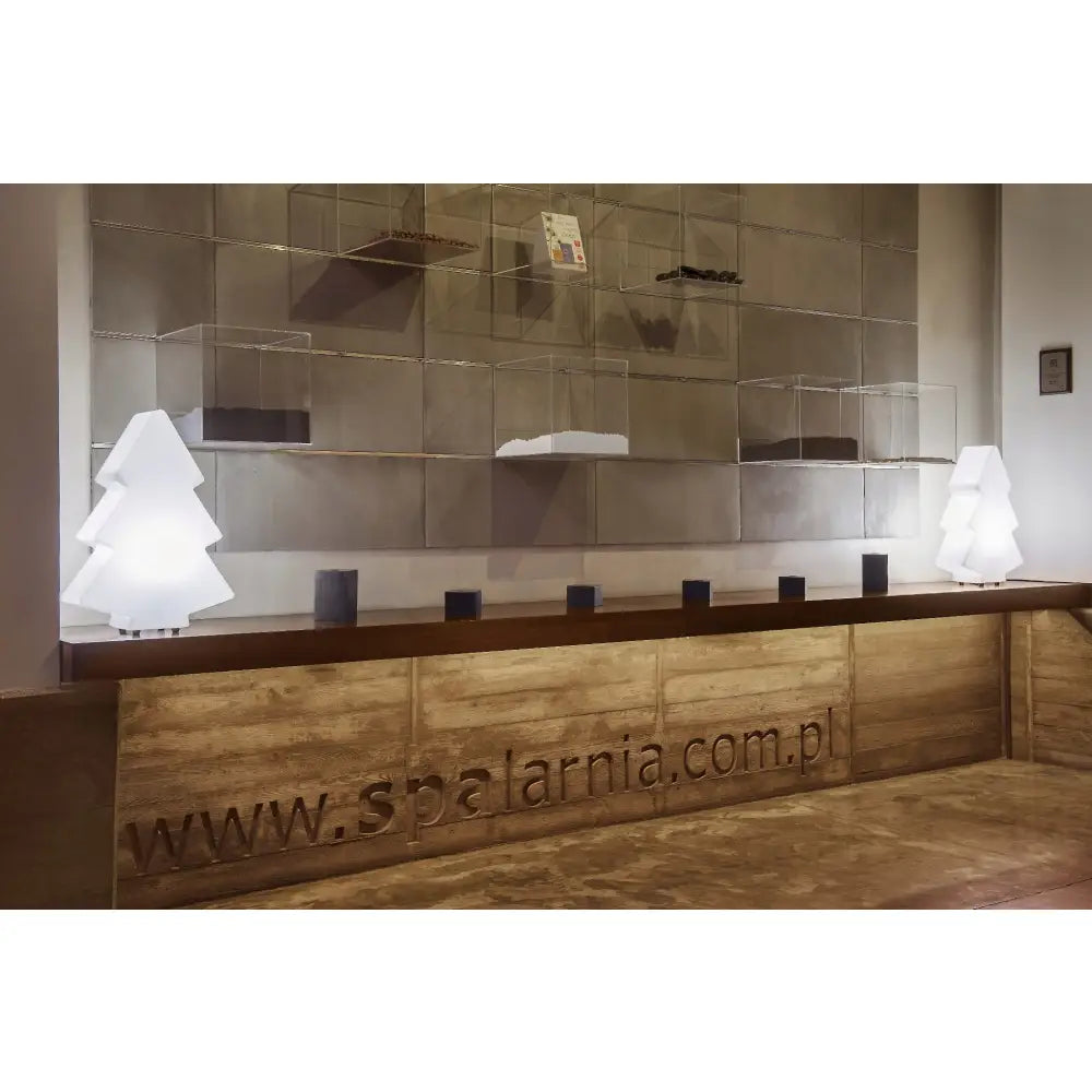 Juletre med Led-belysning s Varmt Lys (svart Kabel)