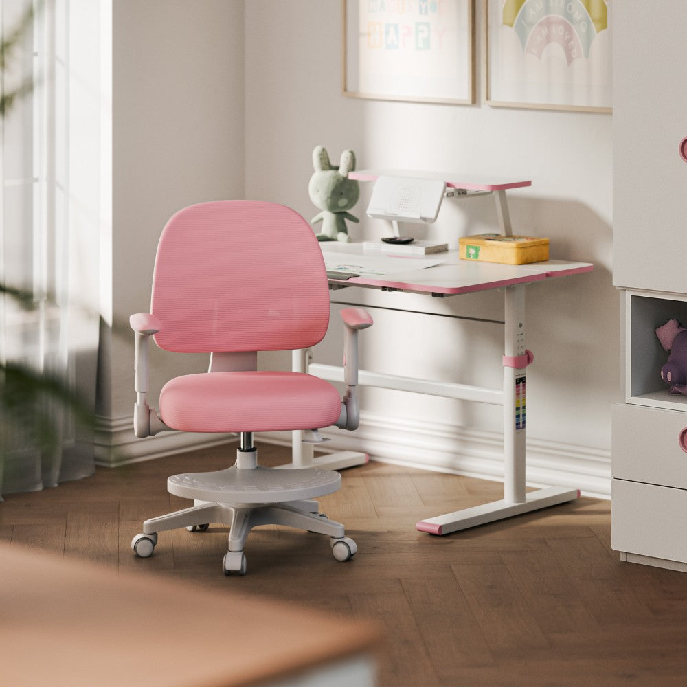 Mark Adler JUNIOR 5.0 rosa – justerbare armlener nærbilde