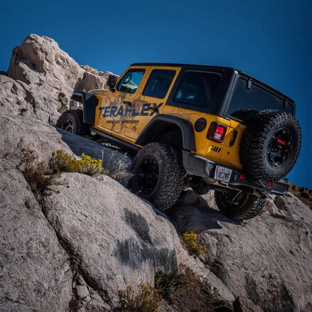 Justering av Reservehjuls Plassering med Styrket Bakluke og Hengsler Teraflex Alpha Hd 5x5’’ - Jeep Wrangler Jl 4 d 18-