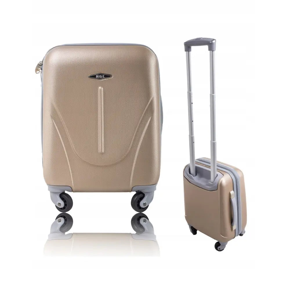 Kabinbagasje Koffert 4 Hjul 40x30x20 Champagne