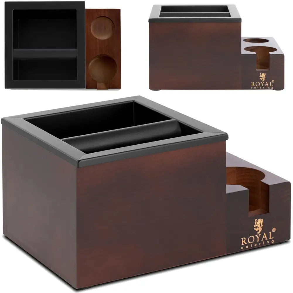 Kaffegrutbeholder med Trelokk Avviser og Skuff 3,1 l