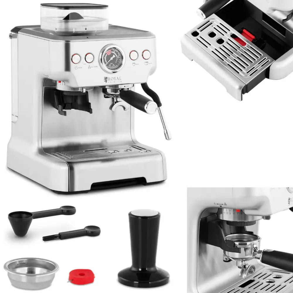 Kaffepress i Rustfritt Stål Royal Catering 20 Bar 2,5 l 1450 W.