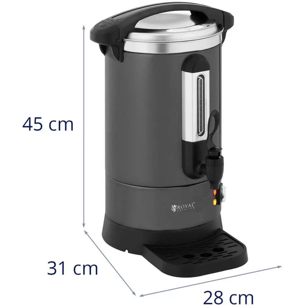 Kaffetrakter for Kaffe og Te med Tappekran og Dryppesmulebrett 6 l 950 w Grå