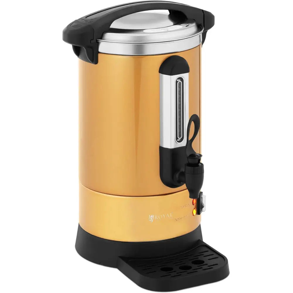 Kaffetrakter Tekanne med Tappekran og Dryppebrett 6 l 950 w Gull