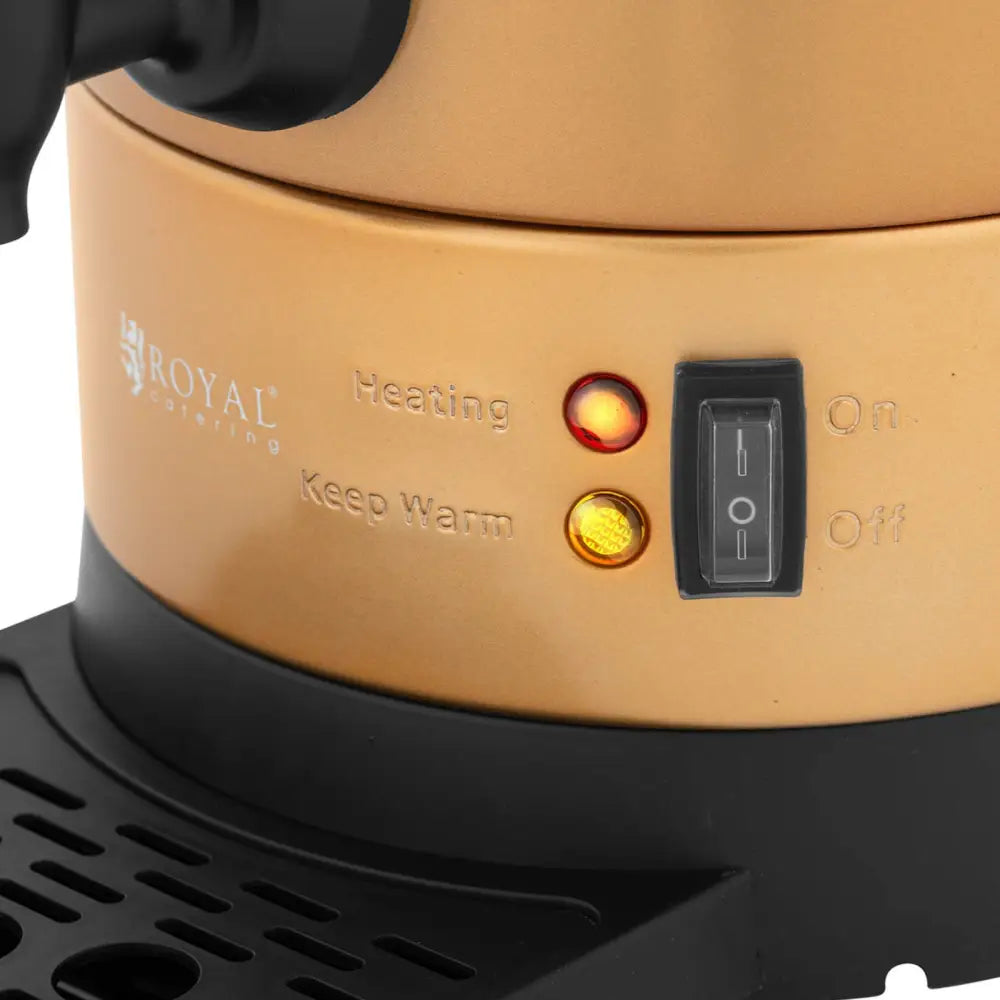 Kaffetrakter Tekanne med Tappekran og Dryppebrett 6 l 950 w Gull