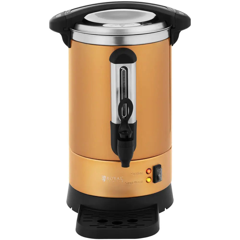 Kaffetrakter Tekanne med Tappekran og Dryppebrett 6 l 950 w Gull