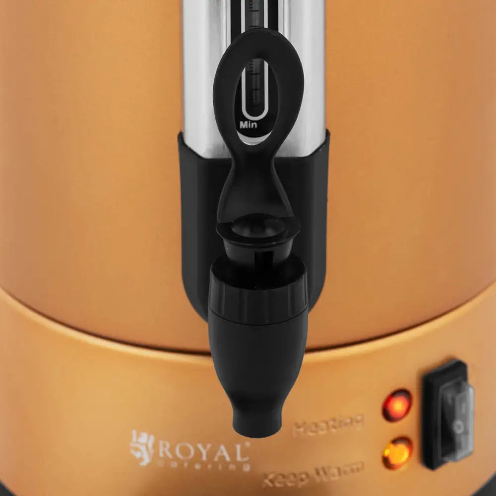 Kaffetrakter Tekanne med Tappekran og Dryppebrett 6 l 950 w Gull