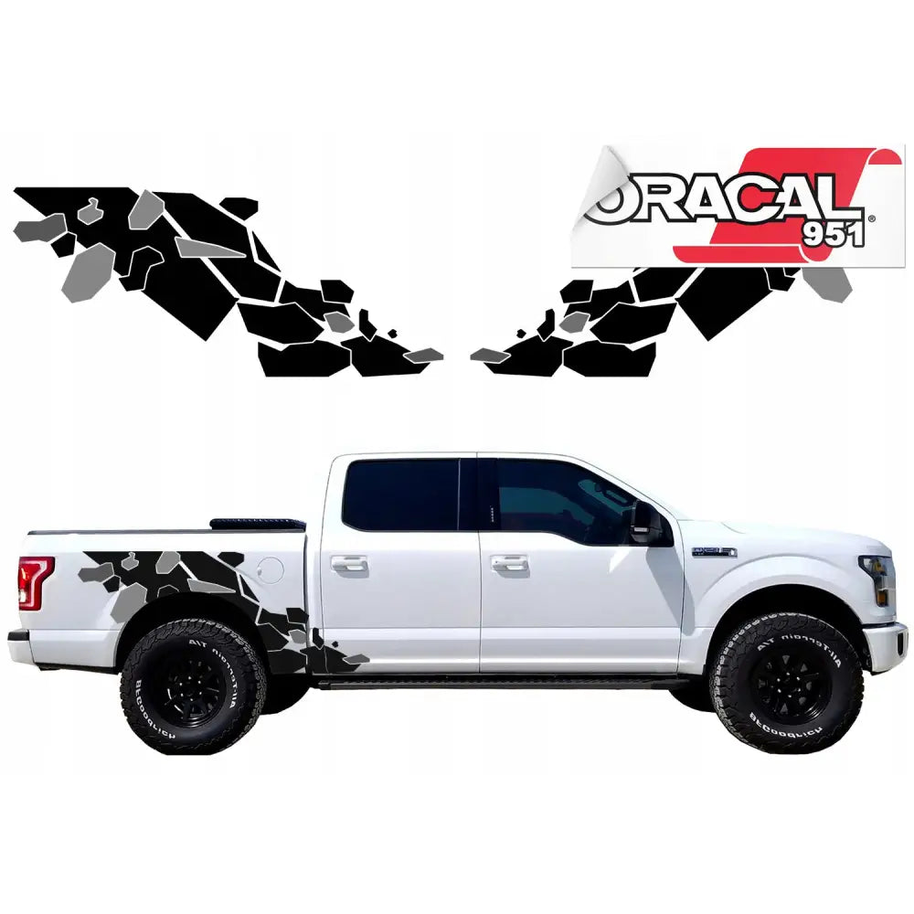 Kamuflasje Bildekal til Pickup 190x81 Vinylfolie 951