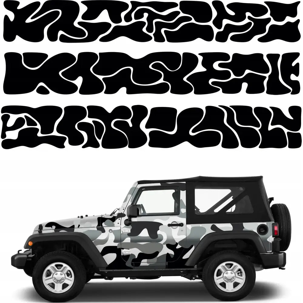 Kamuflasjedekaler til Bil Camo Moro 45x900cm