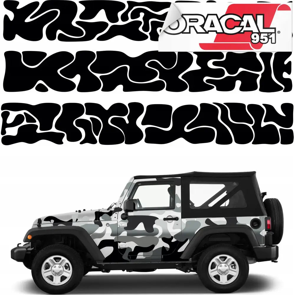 Kamuflasjeklistremerker til Bil Camo Moro 45x900cm Mg